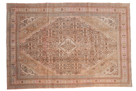 Vintage Distressed Overdyed Bibikabad Carpet // ONH Item: ee004747