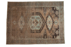 8x10.5 Vintage Distressed Overdyed Veece Carpet