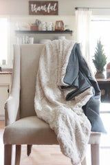 Faux Fur White Throw Blanket // ONH Item 4364