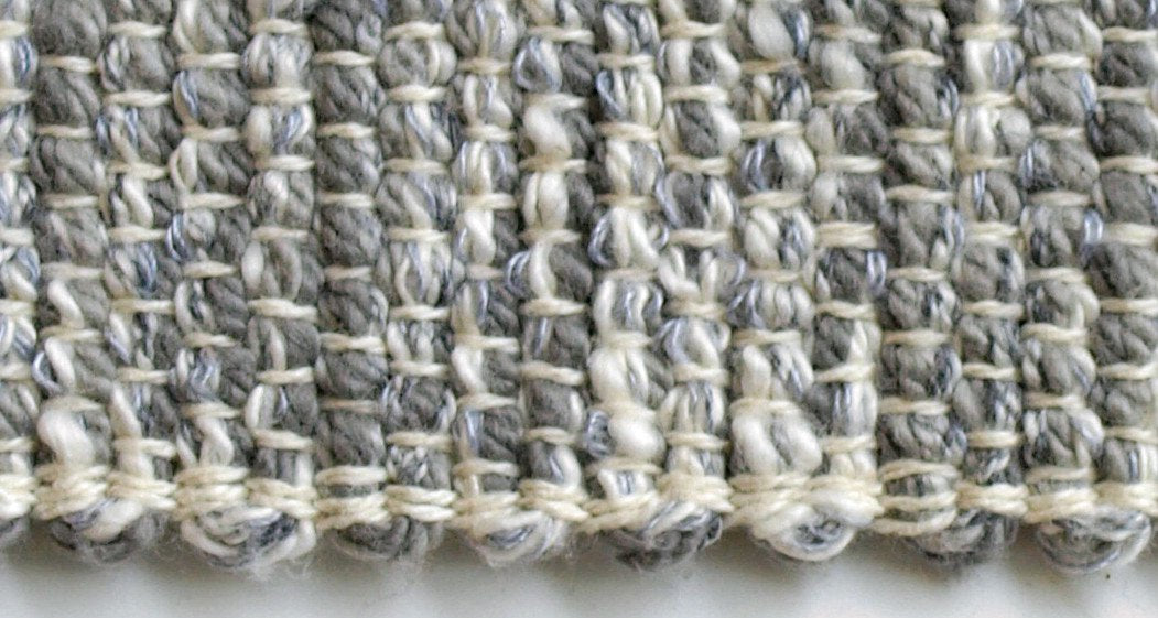 Handwoven in USA Table Runner 72" Gray and Gray // ONH Item 4201 Image 1