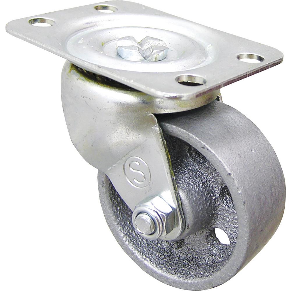 2 in. Cast Iron Swivel Plate Caster with 125 lb. Load Rating // ONH Item XXCASTER