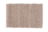 Handmade Grayson Collection undyed pure wool rug, thick braided texture, 2' x 3'.