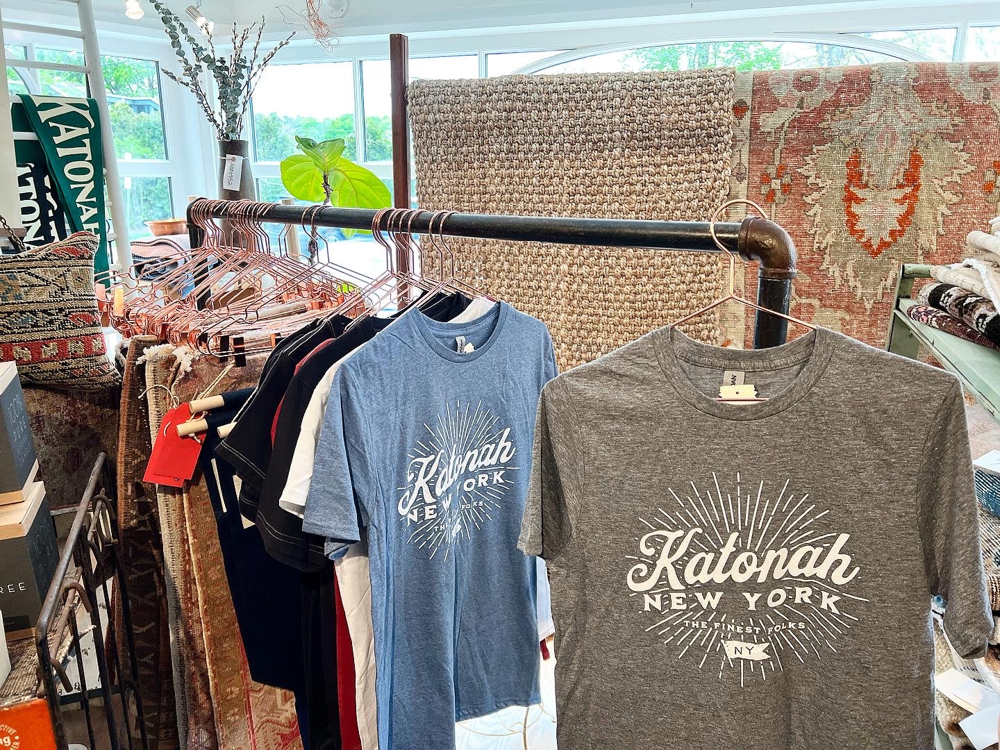 Unisex Katonah NY Finest Folks Tee Heather Gray // ONH Item 10476 Image 1