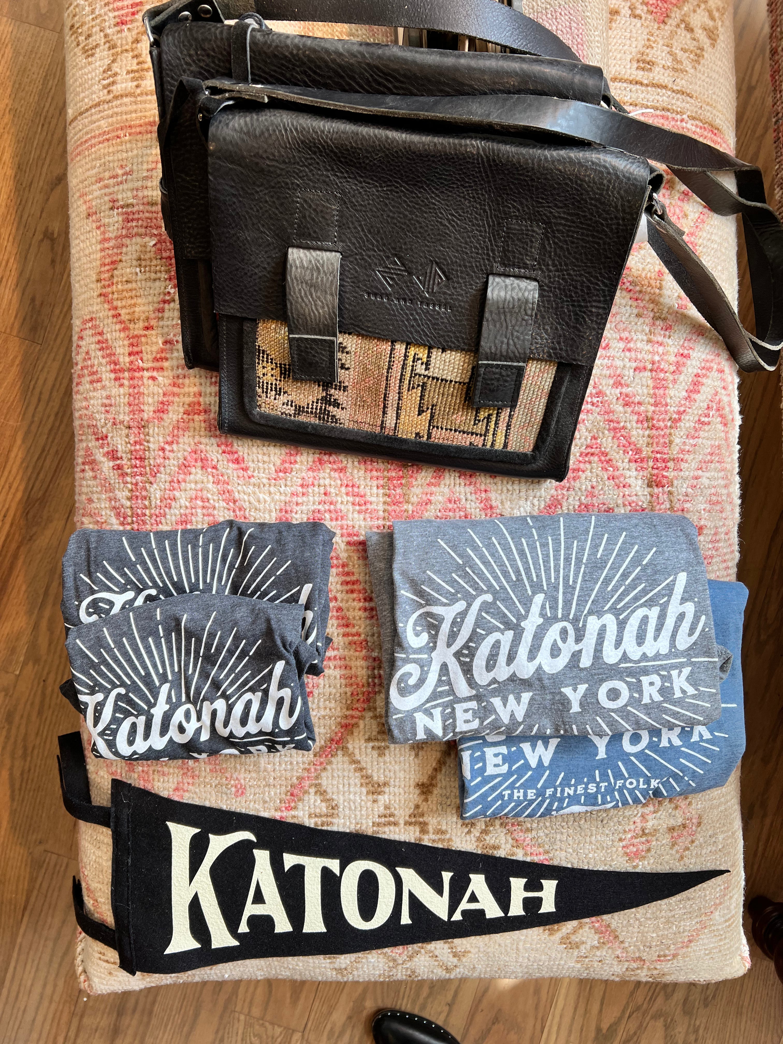 Unisex Katonah NY Finest Folks Tee Light Blue // ONH Item 10475 Image 1