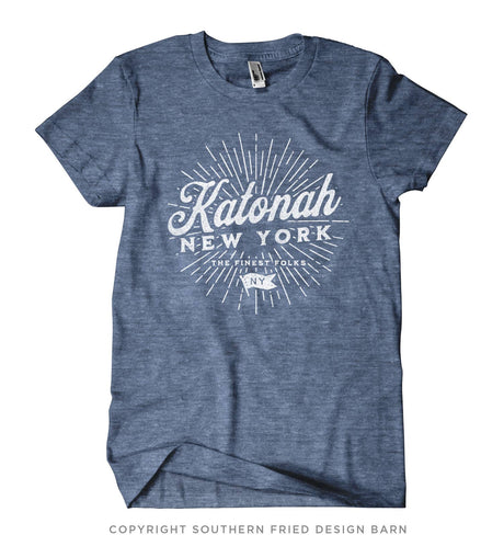 Unisex Katonah NY Finest Folks Tee Light Blue // ONH Item 10475