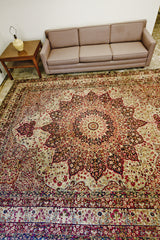 9x12 Antique Persian Kerman Room Size // ONH Item 1158 Image 2
