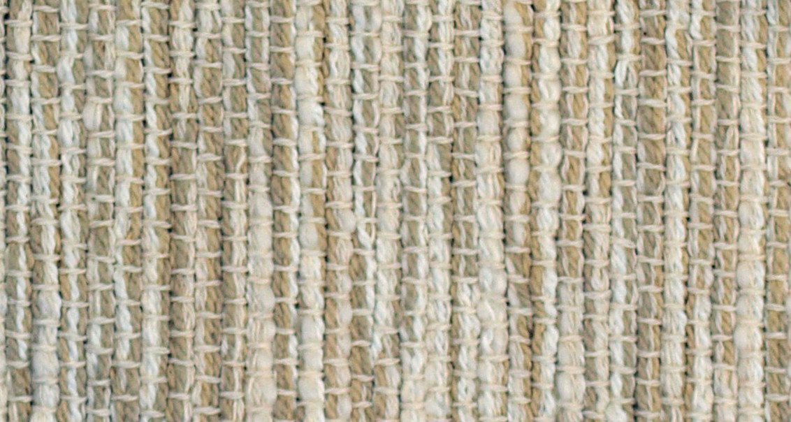 Handwoven in USA Table Runner 72" Cream and Cream // ONH Item 4203 Image 1