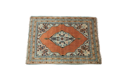 2x3 Antique Persian Tabriz Rug Mat // ONH Item lr001727c