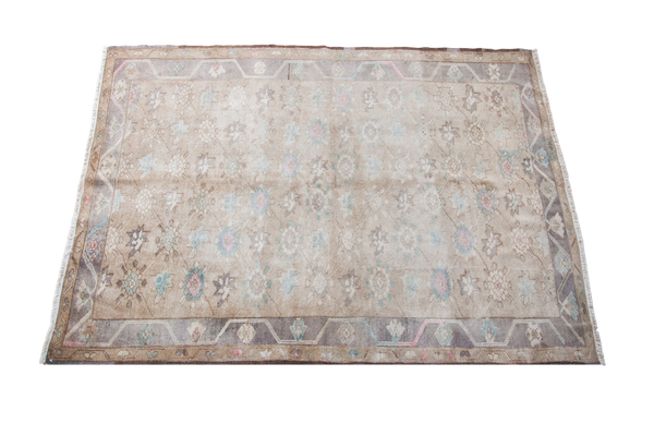 4x6 Light Floral Vintage Area Rug // ONH Item lr002730c