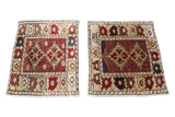 2x2.5 Pair Of Vintage Square Rugs // ONH Item lr002839c