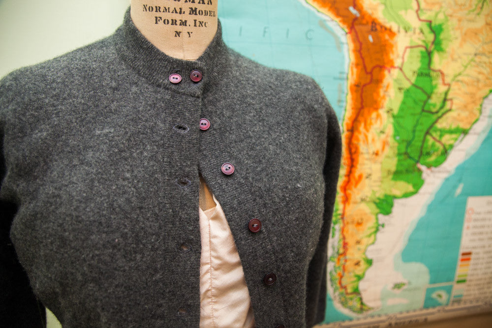 Vintage 40s / 50s Mink Lambswool Cropped Sweater // size S // Minklam by Darlene // ONH Item 1697 Image 1