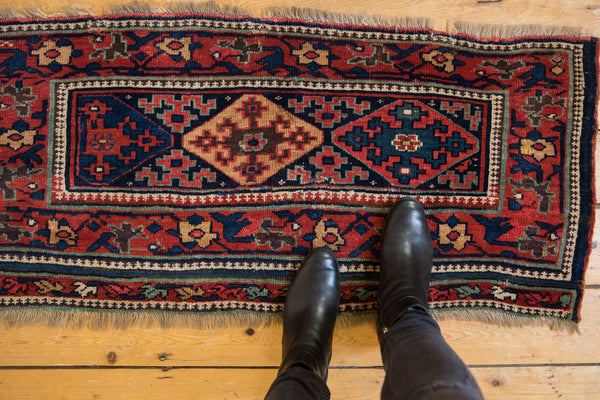 2x4 Antique Saddlebag Kurdish Rug Runner // ONH Item mc001101 Image 1
