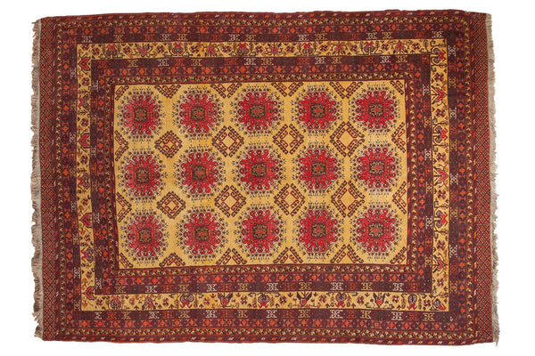 7x9.5 Vintage Daulatabad Carpet // ONH Item mc001102