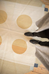 6.5x6.5 Vintage Contemporary Kilim Round Carpet // ONH Item mc001103 Image 2