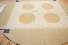 6.5x7 Vintage Contemporary Kilim Round Carpet // ONH Item mc001104 Image 1