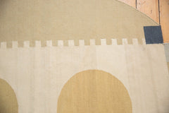 6.5x7 Vintage Contemporary Kilim Round Carpet // ONH Item mc001104 Image 4