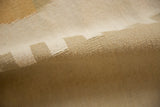 Fine weave and intact side cord selvage of a Contemporary Kilim in neutral tones.