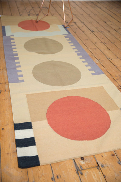 3x9 Vintage Contemporary Kilim Rug Runner // ONH Item mc001109 Image 3