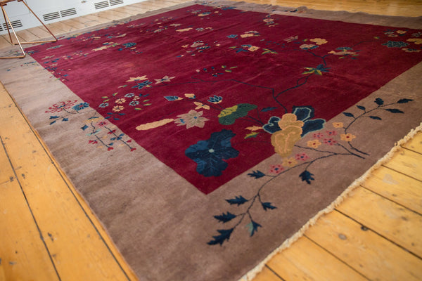 9x11.5 Antique Nichols Art Deco Carpet // ONH Item mc001116 Image 9