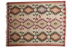 6x8 Vintage Turkish Kilim Carpet // ONH Item mc001117