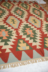 5.5x7.5 Vintage Turkish Kilim Carpet // ONH Item mc001118 Image 6