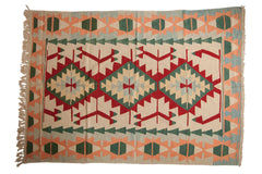 6x8.5 Vintage Turkish Kilim Carpet // ONH Item mc001119
