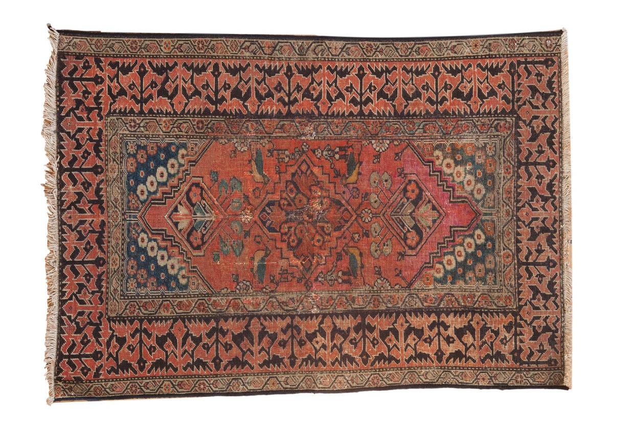 RESERVED 3x4.5 Antique Fereghan Rug // ONH Item mc001121