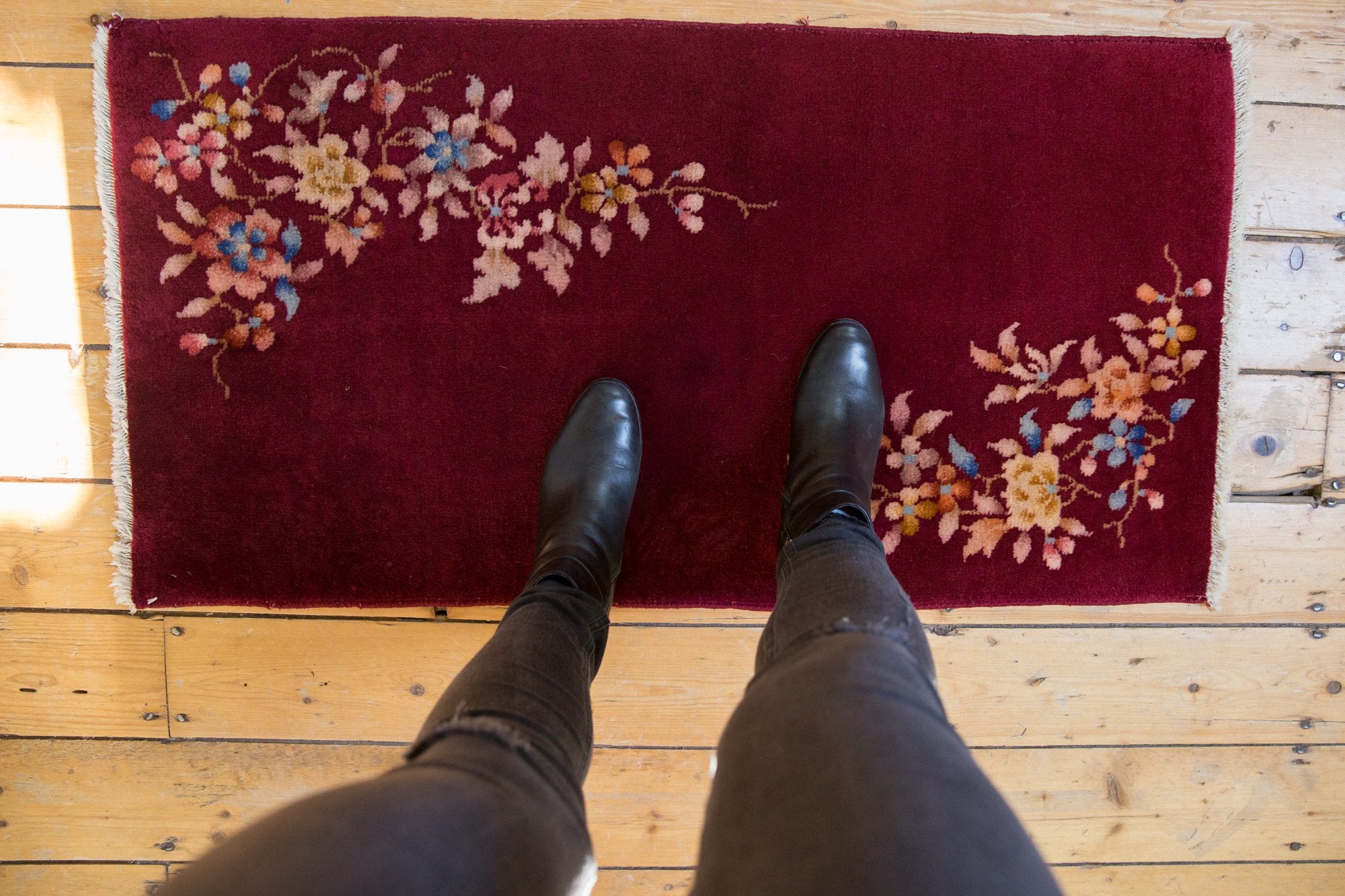 2x4 Vintage Nichols Art Deco Rug Runner // ONH Item mc001125 Image 1