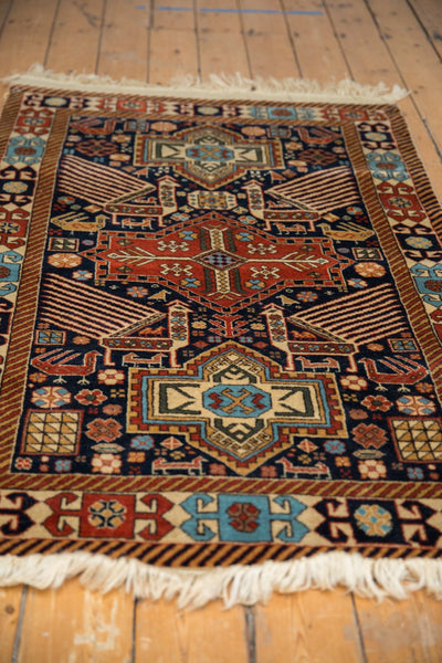 3.5x5.5 Vintage Romanian Akstafa Design Rug // ONH Item mc001143 Image 5