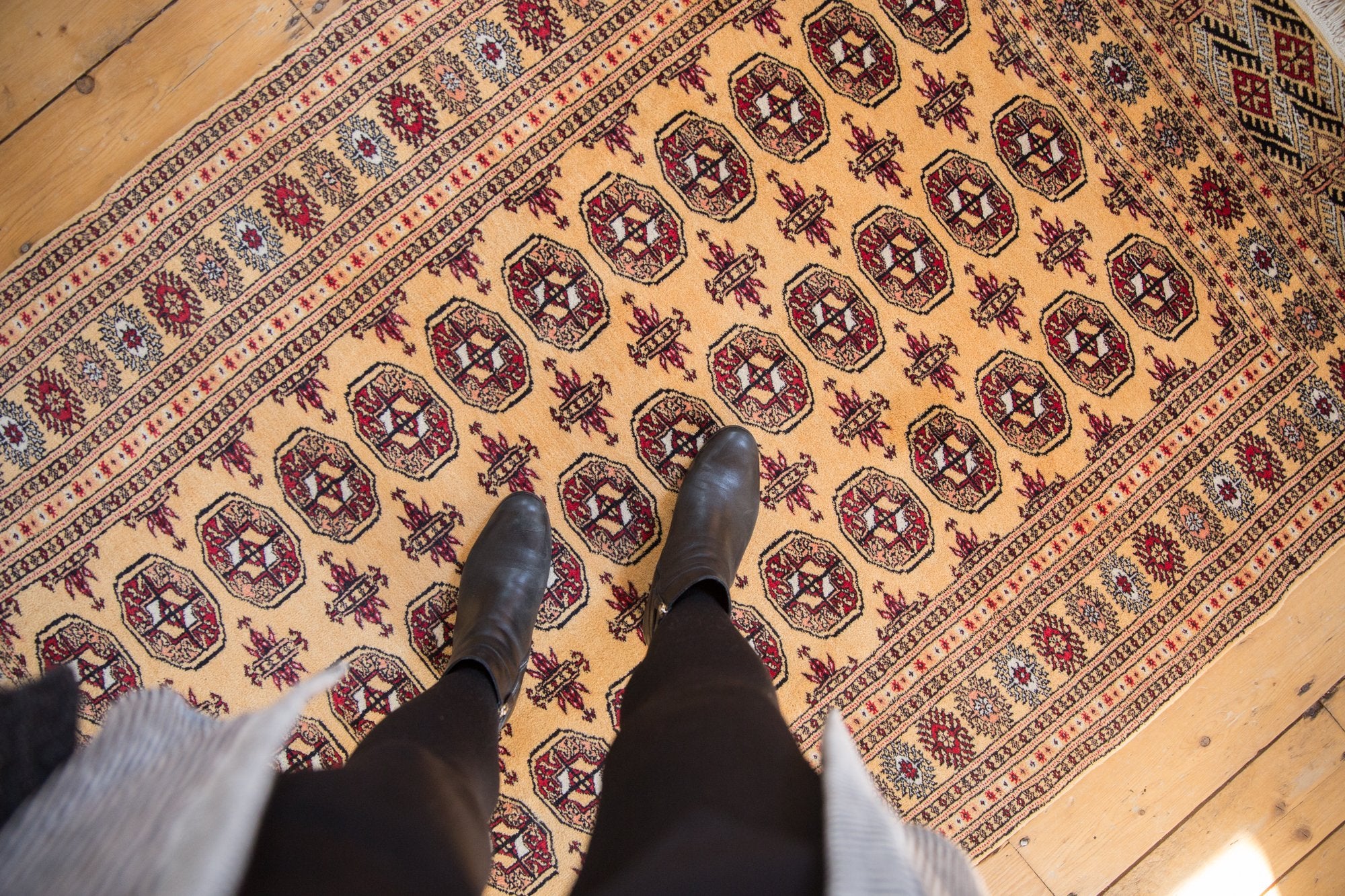 4x6.5 Vintage Pakistani Bokhara Design Rug // ONH Item mc001146 Image 1