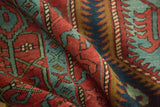 Hand-knotted pile and rich texture of an antique collector Serapi rug runner.