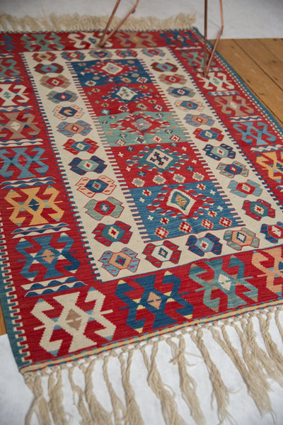 3.5x5 Vintage Fine Turkish Kilim Rug // ONH Item mc001155 Image 7