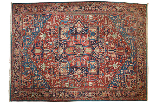 11.5x15.5 Antique Bakshaish Carpet // ONH Item mc001162