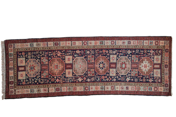 3.5x10 Vintage Ardebil Rug Runner // ONH Item mc001166