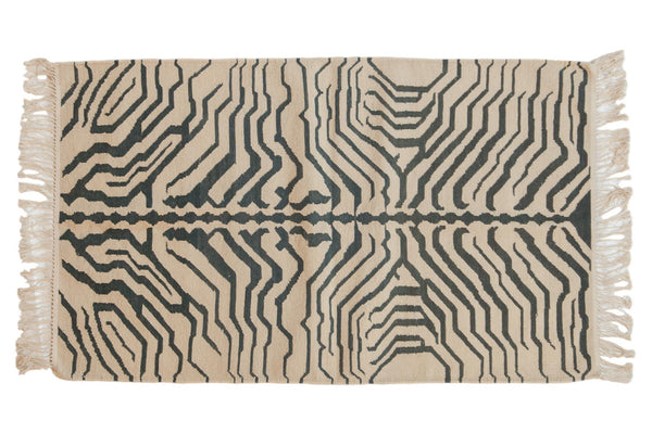 3x5 Vintage Zebra Kilim Rug // ONH Item mc001171