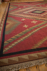 10x13.5 Vintage Indian Caucasian Soumac Design Carpet // ONH Item mc001172 Image 5