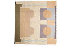 8x8 Vintage Contemporary Kilim Square Carpet // ONH Item mc001173