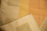Hand knotted reverse and original selvages of a modern vintage Kilim carpet.