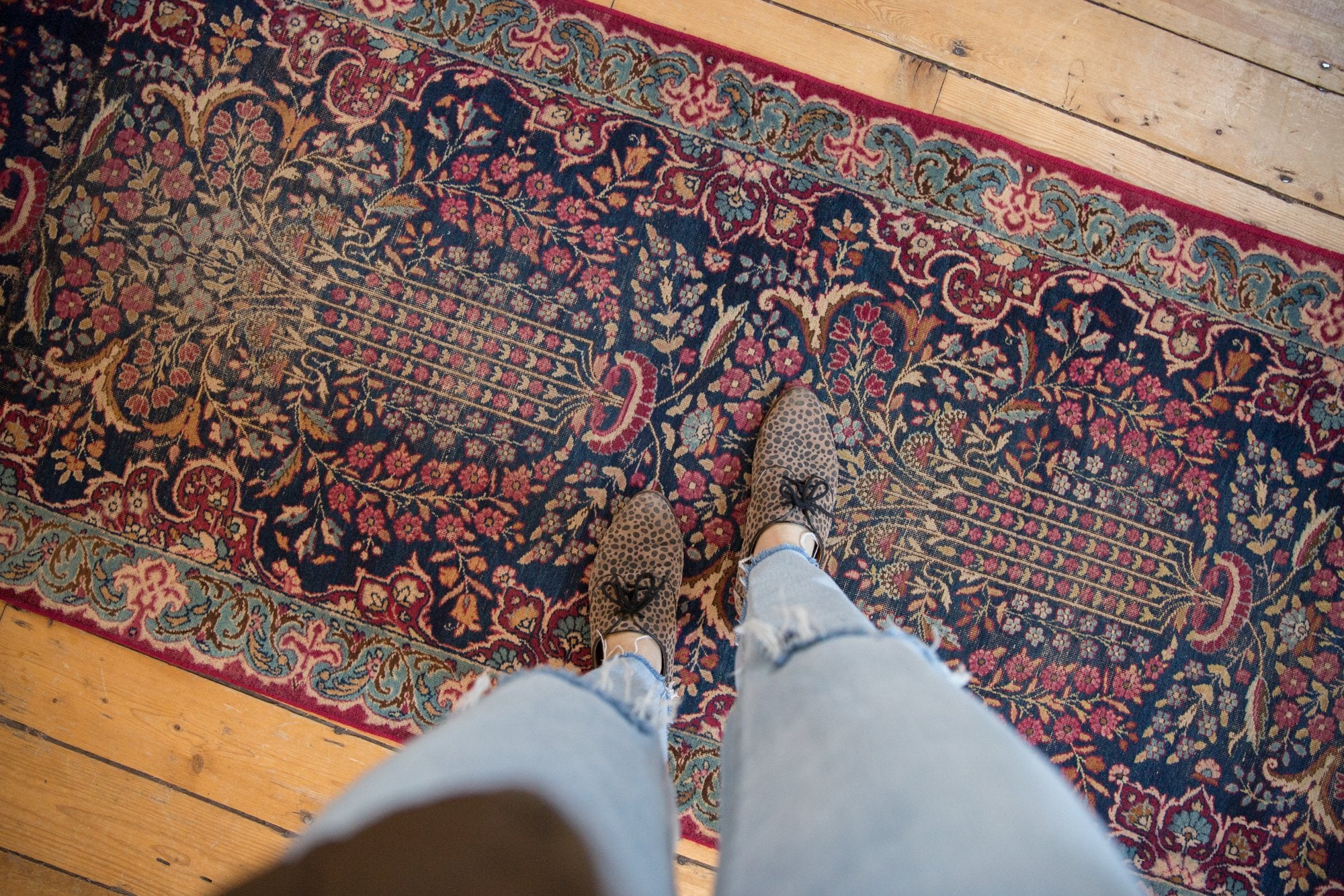 3x11 Vintage Fragment Kerman Rug Runner // ONH Item mc001175 Image 1