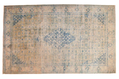 9x14.5 Vintage Distressed Bulgarian Herati Design Carpet // ONH Item mc001178