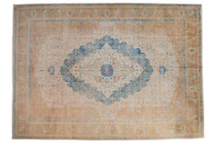 10x14 Vintage Distressed Bulgarian Herati Design Carpet // ONH Item mc001179