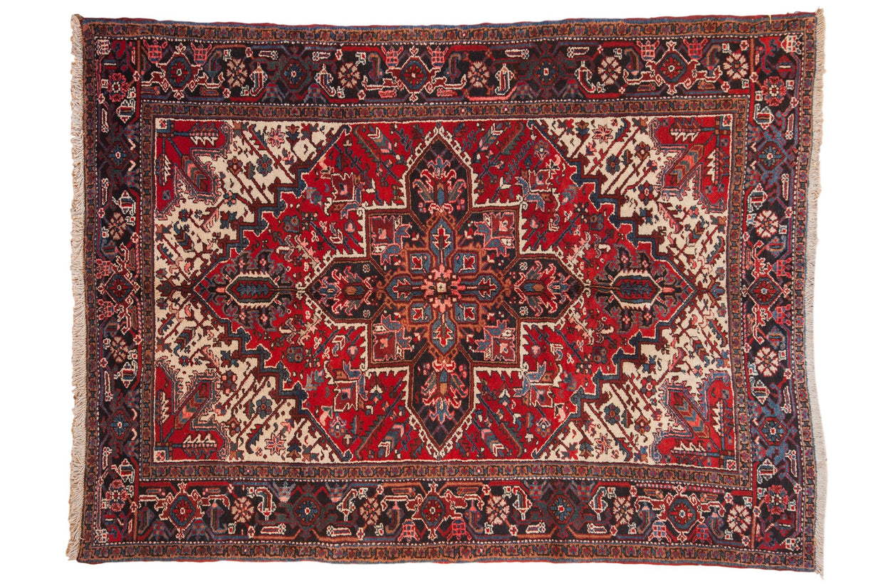 6.5x9 Vintage Mehrivan Carpet // ONH Item mc001183