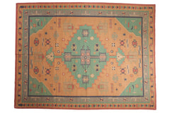 9x11.5 Vintage Stone Wash Dhurrie Carpet // ONH Item mc001185