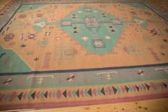 9x11.5 Vintage Stone Wash Dhurrie Carpet // ONH Item mc001185 Image 8