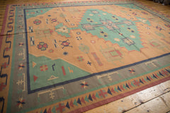 9x11.5 Vintage Stone Wash Dhurrie Carpet // ONH Item mc001185 Image 10