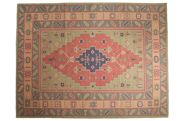 9x12 Vintage Stone Wash Dhurrie Carpet // ONH Item mc001186