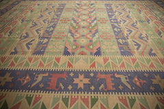 10x14 Vintage Stone Wash Dhurrie Carpet // ONH Item mc001190 Image 10