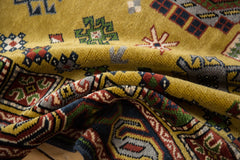 5.5x8.5 Vintage Siberian Caucasian Design Carpet // ONH Item mc001192 Image 8