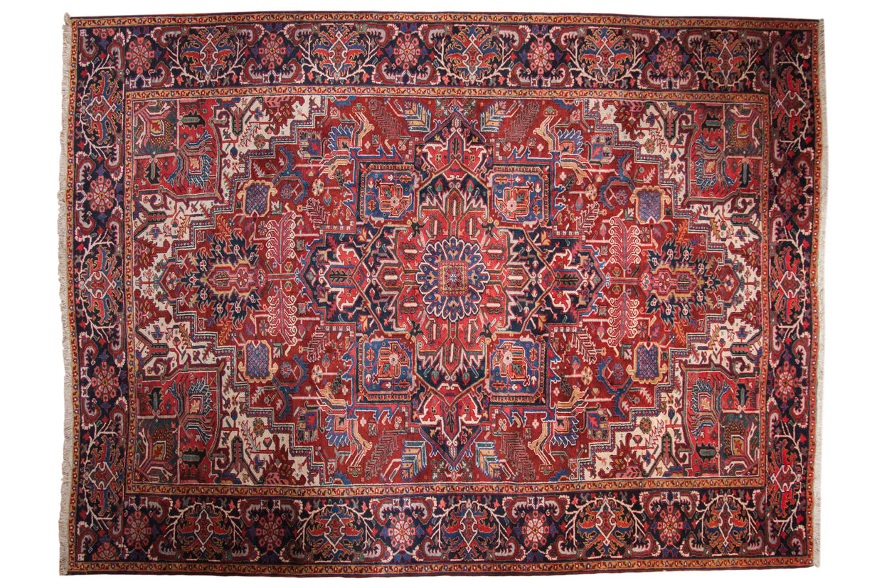 10x13.5 Vintage Heriz Carpet // ONH Item mc001205
