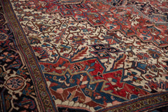 11.5x12.5 Vintage Heriz Square Carpet // ONH Item mc001212 Image 3